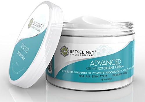 Retseliney Exfoliant Cream for Face, Natural Microdermabrasion with Vitamin E, Shea Butter &amp; Jojoba Oil, Face Scrub, Facial Exfoliator, Pore Minimizer, Best Anti Aging Exfoliating Moisturizer