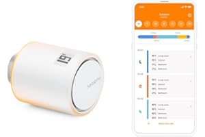 Netatmo Tête Thermostatique Connectée et Intelligente - Accessoire pour le Thermostat Intelligent et pour le Pack pour chauffage collectif, NAV -FR