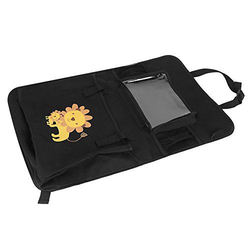 Auto Rückenlehnenschutz– Intipal Rücksitztasche Rücksitz Organizer Rückenlehnentasche mit iPad-Fach Wasserdicht 1 Stück (Löwe) - 4