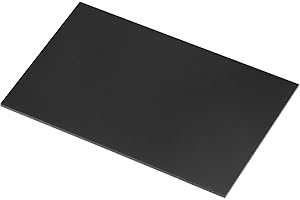 Rebower 152x203x4mm UHMW Polyethylene Sheets Ultra High Molecular Weight Black Plastic Sheet [for Home, Industrial]