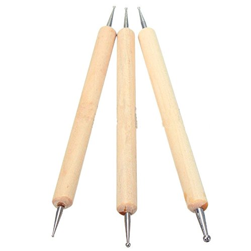 MELARIO 25stk Punzierstempel Präge Stempel Set Punzierhammer Chisel Punch Lederwerkzeug - 6