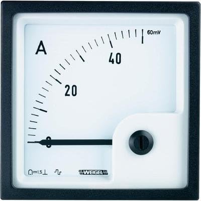 Weigel PQ72 K 400 A/60mV Recessed for Control Panel Instruments with A Moving coil Meter 400 A/DC (60 MV) Bobi