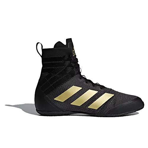 adidas Men's Speedex 18 Boxing Shoes, Black Schwarz/Gold 9 UK