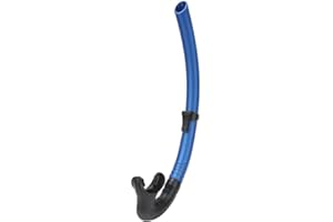 Caredy Swim Snorkel, Swim Snorkel Swimming Snorkel Training Swimmers Snorkel Head Snorkel Swiming Gear Swimming Snorkel Diving Breathing Tube Snorkeling Wet Breathing Tube (Blue)