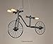 Produktbild FWEF Eisen-Fahrrad-Rohr-Anhänger Nordic Eisen Retro Café Schlafzimmer Restaurant Bar Industrie Wind Kreative Person Fahrradrohr Licht