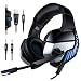 Produktbild Gaming Headset PS4 Headset Stereo-Sound-Kopfhörer Mit LED-Licht Rauschunterdrückung Mikrofon Xbox One Headset Mit Mikrofon Für Laptop PC Mac Computer Smartphone (Blau),Blue