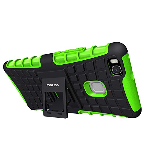 Funda Huawei P9 lite Pegoo El Soporte Incorporado A Prueba de golpes Anti-Ara azos y Polvo Mezcla Doble Capa Armadura Proteccion Cover Case Caso Funda C scara Caja para Huawei P9 lite Verde Funda Huawei P9 lite Pegoo El Soporte Incorporado A Prueba de golpes Anti-Ara azos y Polvo Mezcla Doble Capa Armadura Proteccion Cover Case Caso Funda C scara Caja para Huawei P9 lite Verde