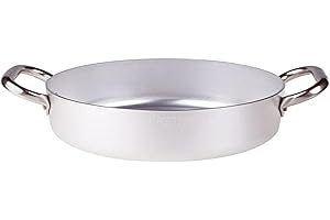 BALDASSARE AGNELLI Pentole Agnelli Agnelli Alluminio Professionale, 3 L, Acciaio Inossidabile, Argento, 45 cm