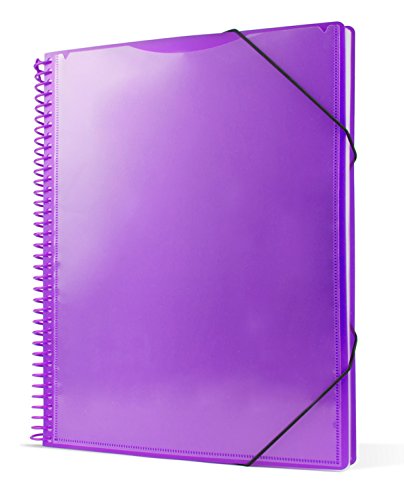 Pryse 4240046 - Carpeta espiral con 40 fundas  A4  color lila