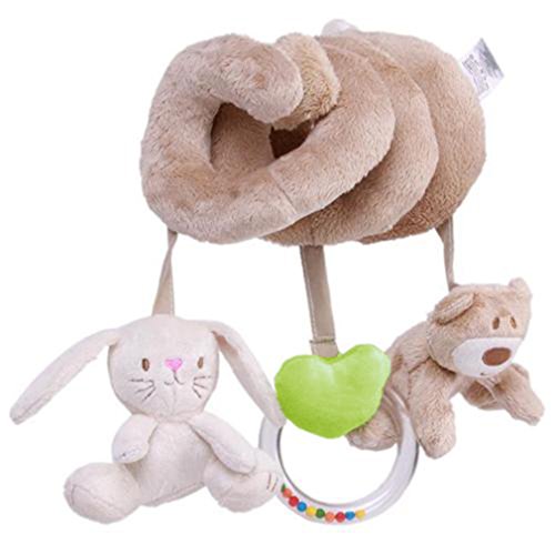 VWH Weiches Reizendes Musical Rattle Spielzeug Bär Kaninchen-Plüsch-Spielzeug für Kleinkind Spaziergänger Kinderwagen Feldbett Bett hängend - 2