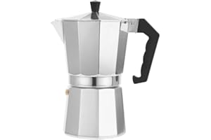 GENERIC Home Solazzia – Cafetera Italiana de Aluminio, Capacidad 3 Tazas 150ML Cafetera Moka