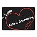 Produktbild Mousepad Modern I Love Elektrorollstuhl-Hockey schwarz
