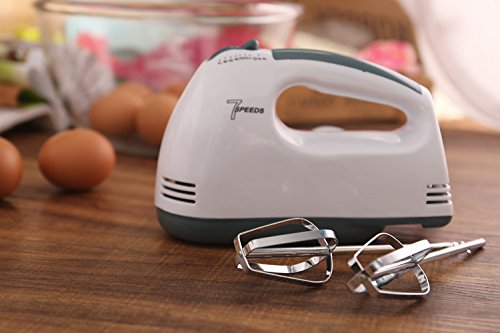 Vansuky Últimos 7 Velocidad Batidora, Cocina portátil de mano Mezclador, batidor de huevo Agitador