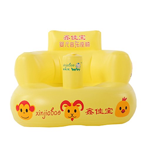 Baby Safe Inflatable Chair Portable Kids Sofa Learn Stool Training Seat Cute