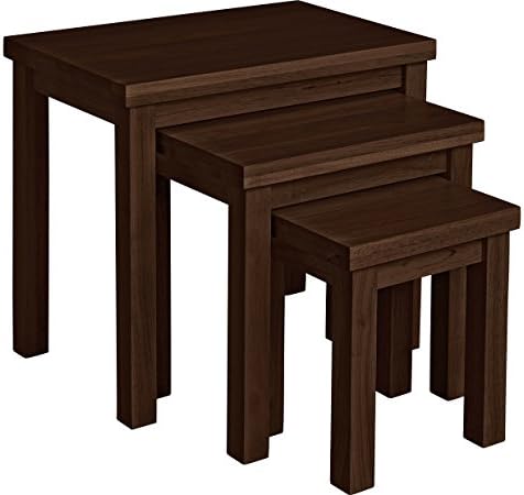 Durable Gloucester Nest of Wood/Walnut Effect 3 Tables Set