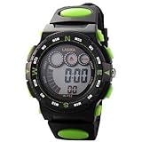 Fenkoo Damen Quartz PU Band Vintage Schwarz Marke-