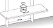 Changing shelf, white - suitable for our changing table tops