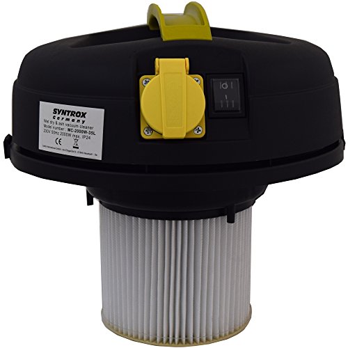 Syntrox Germany 4 in 1 2000 Watt Edelstahl 35 Liter Aschesauger mit Motor Feinstaubsauger Aschestaubsauger - 7