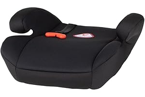 capsula® Kindersitzerhöhung mit Gurtführung Sitzerhöhung Autokindersitz Gruppe 2/3, 15-36 kg schwarz