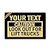 Produktbild LNYACHI Doormat Caution Look Out for Lift Trucks Doormats Monogram Non-Slip Doormat Non-Woven Fabric Floor Mat Indoor Entrance Rug Decor Mat 23.6" x 15.7"