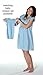 Blue Dottie Small Maternity & Breastfeeding Nightie