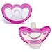 Pack of 2 JOLLYPOP Pacifier Dummy Preemie Premature Baby Size (Pink)