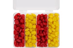 ANCLLO 200 cebos de maíz falsos suaves de simulación de carpas, cebos flotantes con buen aroma