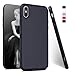 Produktbild Yokata iPhone X Hülle Weiche Silikon Handyhülle Schutzhülle TPU Handy Tasche Schale Etui Weich Silicone Bumper Ultra Dünn Slim Schlank Matt Handytasche Premium Kratzfest Anti-Fingerprint Soft Flexible Clear Backcover Schutz für Apple iPhone X / iPhone 10 5.8 Zoll 2017 Case Cover - Schwarz