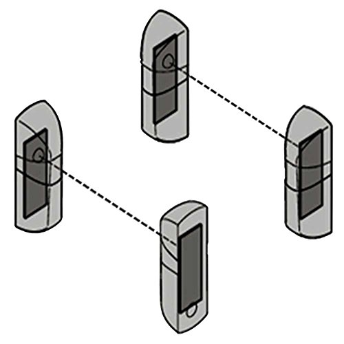 OcioDual Fotocelula Sensor Infrarrojos IR para Puertas de Garaje