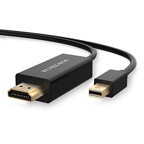 Mini DP auf HDMI Kabel, SOWTECH Aktive Vergoldet 9.8ft/3m Mini Displayport auf HDMI Kabel (Thunderbolt Port Kompatibel)HDTV Kabel fürApple MacBook, MacBook Pro MacBook Air, iMac, Mac mini and Mac Pro usw – Schwarz - 7