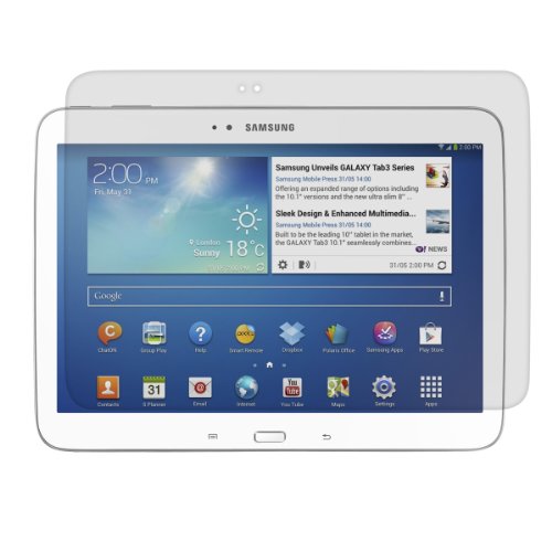 kwmobile Folie matt für Samsung Galaxy Tab 3 10.1 Displayschutzfolie - Schutzfolie Displayschutz Anti-Fingerabdruck Displayfolie entspiegelt