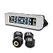 Price comparison product image MiCarBa TPMS Tire Pressure Monitoring System Solar Power Universal Tire Pressure Monitor with 4 DIY External Sensors Real-time Displays 4 Tires' Pressure and Temperature TPMS for Car SUV VAN