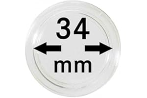 LINDNER Das Original Capsules Monnaies Ø intérieur 34 mm, Paquet de 10