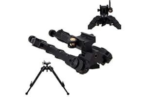 NC Bípode Táctico Ajustable Picatinny De 7.5-9 Pulgadas para Exteriores, Rango, Caza Y Tiro