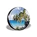 Produktbild BBABYY Tire Cover Tire Cover Wheel Covers,Caribbean Island Overlook with Palm Tree and Ocean Exotic Destination Printfor SUV Truck Camper Travel Trailer Accessories 14 inch