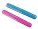Produktbild com-four® 2X Zahnbürsten-Etui, Transport- und Aufbewahrngsbox für Handzahnbürsten in blau und pink, 20,5 cm (020.5 cm - 02 Stück blau + pink)