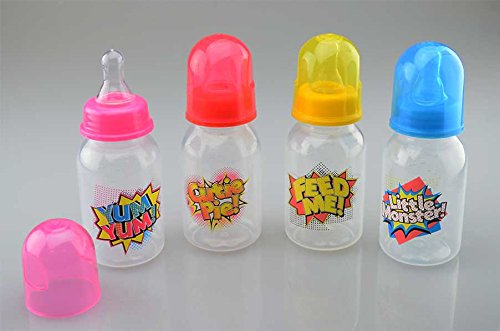 First Steps Pack of 4 150ml Baby Feeding Bottle BPA Free For use from 0+ months