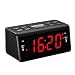 Produktbild Radiowecker, HoLife FM/AM Uhrenradio Digitales Uhren-Radio LED Wecker mit Dimmer Dual-Wecker Schlummerfunktion(UKW-Radio, Dual-Alarm, Dimmbar, Snooze, Batterie-Backup, Schwarz)