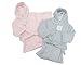 Baby Coral Fleece Bathrobe Pink - 6/12 months