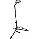 Amazon Basics, Supporto per chitarra, rack per chitarra pieghevole e regolabile, per chitarre acustiche ed elettriche, bassi 