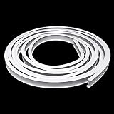 Color: blanco Tutoy 4M Cortinas Riel Carril Techo Flexible Montado para Ventana De Diapositiva Recta Balcón - #2