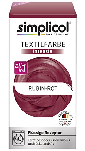 simplicol 1804 Textilfarbe intensiv All-in-1 | Rubin-Rot