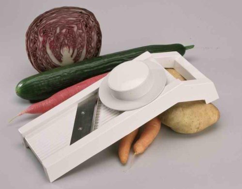 G S D Haushaltsgeräte 30 000 Universal-Gemüsehobel mit 3 Einsätzen - 4