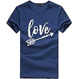 iHENGH Damen Top Bluse Lässig Mode T-Shirt Frühling Sommer Bequem Blusen Frauen Women Girls Plus Size Letter Tees Shirt Short Sleeve T-Shirt Blouse Tops