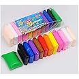 XINZEYUAN Air Dry Clay Set, Super Light Colorful Modeling Clay, Non Toxic and Non Sticky Fluffy Foam Bouncing Clay Kit with Art Tools (Pack of 12 Colour)