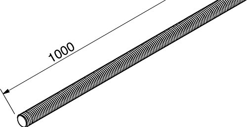 Preisvergleich Produktbild Rico Gewindestange 15J4-M8-1000 M8x1000 Gewindestange 4046847018644