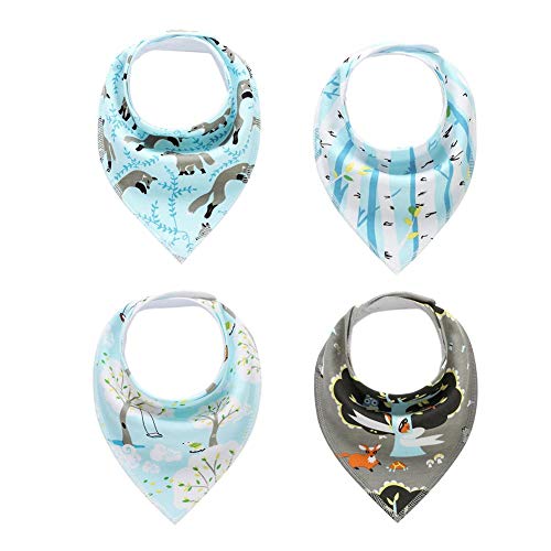 Preisvergleich Produktbild iStary Baby Dreieckstuch Lätzchen Mutter Und Kind Liefert Fleckenschutz Handtuch Gedruckt Dreieck Für Baby-Duschtuch Weich Spucktuch Lätzchen Baumwolle Halstücher Mit Druckknöpfen Für Baby