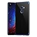 Produktbild BLUGUL Xiaomi Mi Mix 2 Hülle, Electroplating Coloring, Crystal Clear Transparent Schutzhülle, Ultra-Dünn Case, Weiche TPU Silikon Cover für Xiaomi Mix 2, Blau