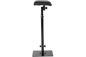 CERLINGWEE Tattoo Armrest, Professional Tattoo Armrest Stand, Adjustable Height Leg Rest Stand Arm Bar Pad Tattoo Tool, for Tattoos Beauty Salons Tattoo Shops
