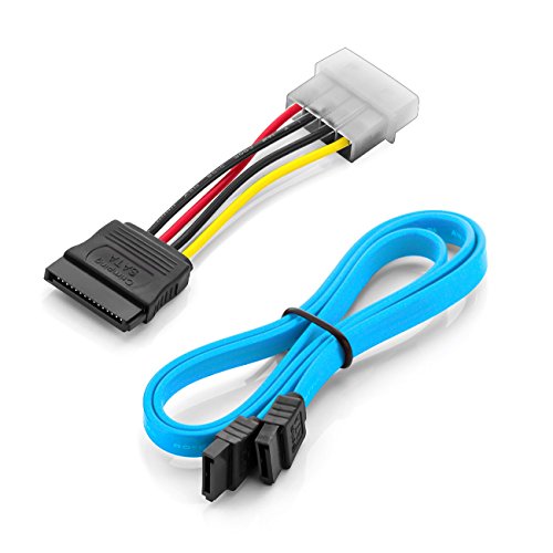 deleyCON DUAL Einbaurahmen 2,5″ Festplatte SSD auf 3,5″ (bis zu 2x 2,5″ Festplatten HDD oder SSD) – SATA 3 bis 6Gb/s Kabel Inklusive - 2